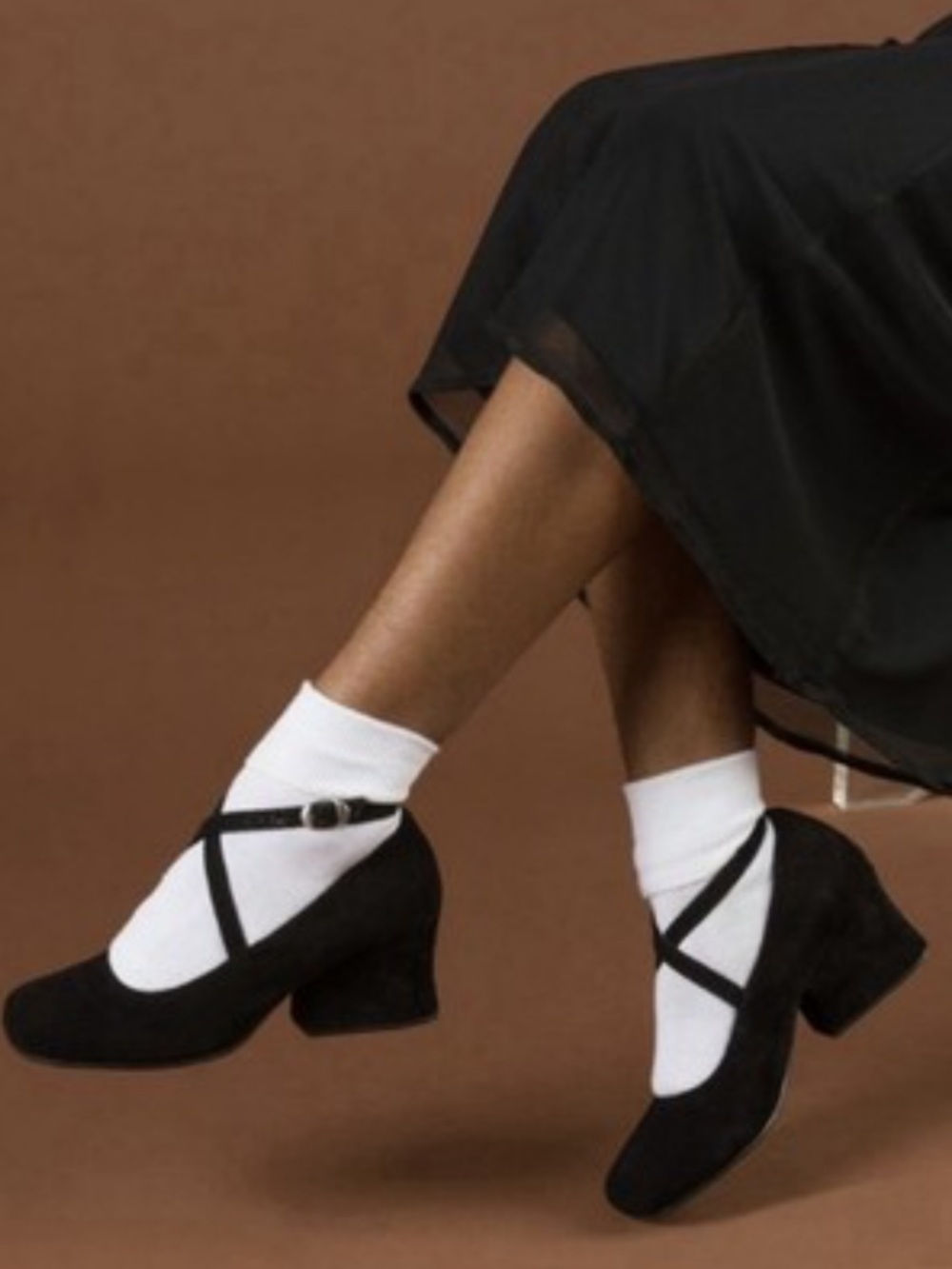 UNIF Lois Grunge Y2K 90's Suede Mary Janes Shoes Sz:7 Black